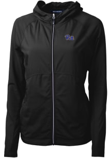 Cutter and Buck Pitt Panthers Womens Black Adapt Eco Light Weight Jacket