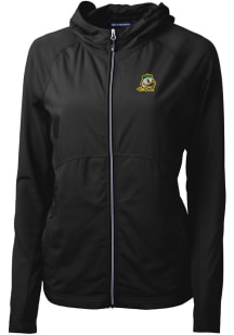 Cutter and Buck Oregon Ducks Womens Black Adapt Eco Light Weight Jacket