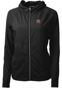 Cutter and Buck Maryland Terrapins Womens Black Adapt Eco Light Weight Jacket