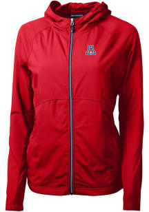 Cutter and Buck Arizona Wildcats Womens Red Adapt Eco Light Weight Jacket