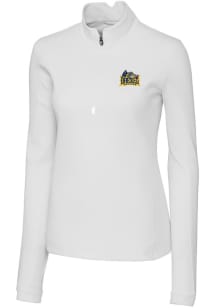 Cutter and Buck Drexel Dragons Womens White Traverse Qtr Zip