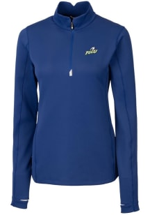 Cutter and Buck Florida Gulf Coast Eagles Womens Blue Traverse Qtr Zip