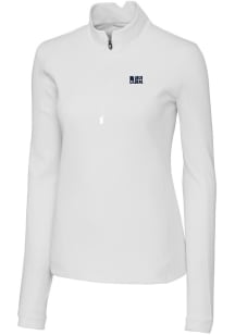 Cutter and Buck Jackson State Tigers Womens White Traverse Qtr Zip