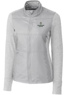 Cutter and Buck Colorado State Rams Womens Grey Stealth Hybrid Quilted Medium Weight Jacket