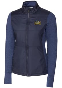 Cutter and Buck Drexel Dragons Womens Navy Blue Stealth Hybrid Quilted Medium Weight Jacket