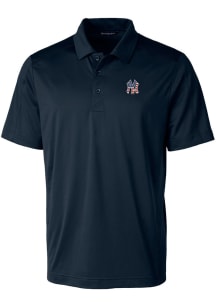 Cutter and Buck New York Yankees Navy Blue Prospect Textured Big and Tall Polo