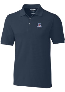 Cutter and Buck Arizona Wildcats Mens Navy Blue Advantage Short Sleeve Fashion Polo