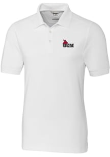 Cutter and Buck Central Missouri Mules Mens White Advantage Short Sleeve Polo