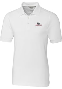 Cutter and Buck Gonzaga Bulldogs Mens White Advantage Short Sleeve Polo
