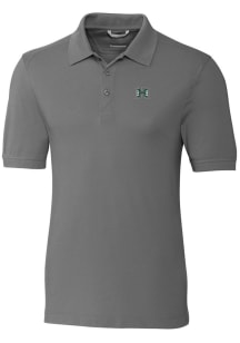 Cutter and Buck Hawaii Warriors Mens Grey Advantage Short Sleeve Polo