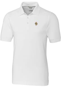 Cutter and Buck Idaho Vandals Mens White Advantage Short Sleeve Polo