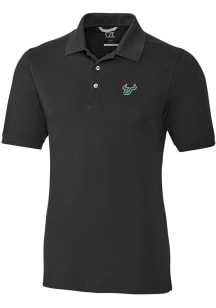 Cutter and Buck South Florida Bulls Mens Black Advantage Short Sleeve Polo