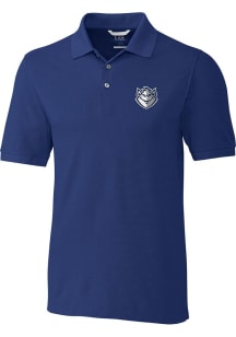 Cutter and Buck Saint Louis Billikens Mens Blue Advantage Short Sleeve Polo