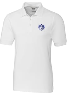 Cutter and Buck Saint Louis Billikens Mens White Advantage Short Sleeve Polo