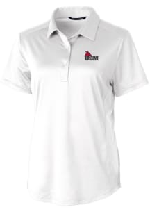 Cutter and Buck Central Missouri Mules Womens White Prospect Textured Short Sleeve Polo Shirt