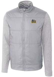 Cutter and Buck Drexel Dragons Mens Grey Stealth Hybrid Quilted Medium Weight Jacket