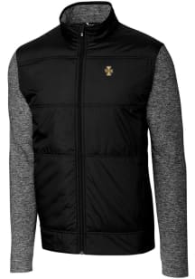 Cutter and Buck Idaho Vandals Mens Black Stealth Hybrid Quilted Medium Weight Jacket