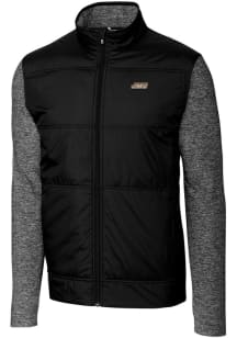 Cutter and Buck James Madison Dukes Mens Black Stealth Hybrid Quilted Medium Weight Jacket