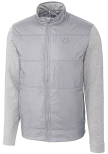 Cutter and Buck Southern University Jaguars Mens Grey Stealth Hybrid Quilted Medium Weight Jacket