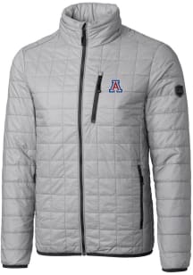 Cutter and Buck Arizona Wildcats Mens Grey Rainier PrimaLoft Puffer Filled Jacket