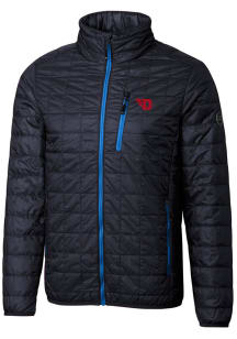 Cutter and Buck Dayton Flyers Mens Navy Blue Rainier PrimaLoft Puffer Filled Jacket