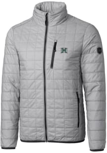 Cutter and Buck Hawaii Warriors Mens Grey Rainier PrimaLoft Puffer Filled Jacket
