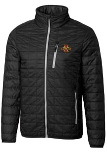 Cutter and Buck Iowa State Cyclones Mens Black Rainier PrimaLoft Puffer Filled Jacket