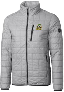 Cutter and Buck Oregon Ducks Mens Grey Rainier PrimaLoft Puffer Filled Jacket