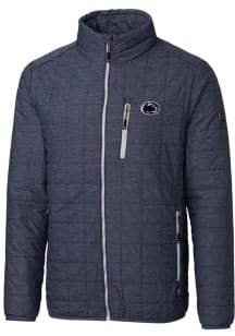 Cutter and Buck Penn State Nittany Lions Mens Anthracite Rainier PrimaLoft Puffer Filled Jacket