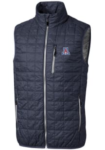 Cutter and Buck Arizona Wildcats Mens Anthracite Rainier PrimaLoft Puffer Sleeveless Jacket