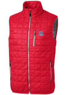 Cutter and Buck Arizona Wildcats Mens Red Rainier PrimaLoft Puffer Sleeveless Jacket