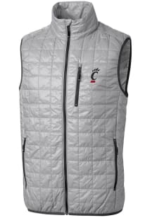 Cutter and Buck Cincinnati Bearcats Mens Grey Rainier PrimaLoft Puffer Sleeveless Jacket