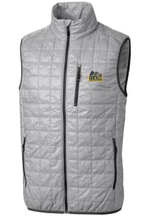 Cutter and Buck Drexel Dragons Mens Grey Rainier PrimaLoft Puffer Sleeveless Jacket