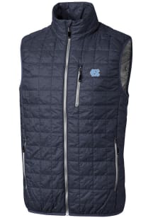 Cutter and Buck North Carolina Tar Heels Mens Anthracite Rainier PrimaLoft Puffer Sleeveless Jacke..