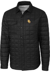 Cutter and Buck Baylor Bears Mens Black Rainier PrimaLoft Quilted Outerwear Lined Jacket