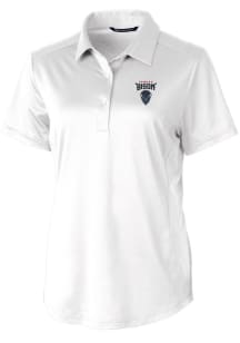 Cutter and Buck Howard Bison Womens White Prospect Textured Short Sleeve Polo Shirt