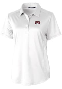 Cutter and Buck UNLV Runnin Rebels Womens White Prospect Textured Short Sleeve Polo Shirt