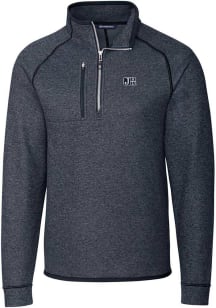 Cutter and Buck Jackson State Tigers Mens Navy Blue Mainsail Long Sleeve Qtr Zip Pullover