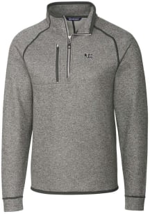 Cutter and Buck Jackson State Tigers Mens Grey Mainsail Long Sleeve Qtr Zip Pullover