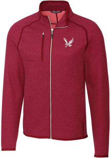 Cutter and Buck Eastern Washington Eagles Mens Cardinal Mainsail Medium Weight Jacket