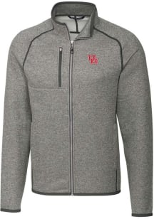 Cutter and Buck Houston Cougars Mens Grey Mainsail Medium Weight Jacket