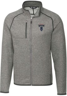 Cutter and Buck Howard Bison Mens Grey Mainsail Medium Weight Jacket