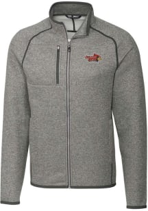 Cutter and Buck Illinois State Redbirds Mens Grey Mainsail Medium Weight Jacket