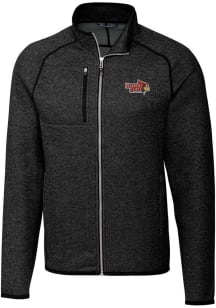 Cutter and Buck Illinois State Redbirds Mens Charcoal Mainsail Medium Weight Jacket