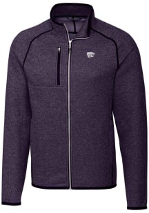 Cutter and Buck K-State Wildcats Mens Purple Mainsail Medium Weight Jacket