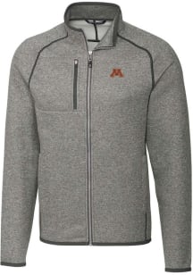 Cutter and Buck Minnesota Golden Gophers Mens Grey Mainsail Medium Weight Jacket