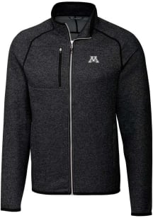 Cutter and Buck Minnesota Golden Gophers Mens Charcoal Mainsail Medium Weight Jacket