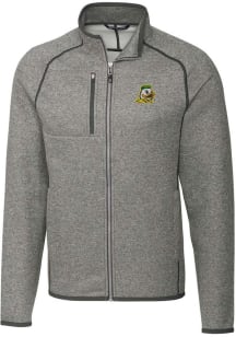 Cutter and Buck Oregon Ducks Mens Grey Mainsail Design Medium Weight Jacket