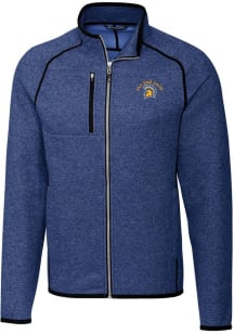 Cutter and Buck San Jose State Spartans Mens Blue Mainsail Medium Weight Jacket