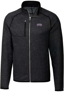 Cutter and Buck TCU Horned Frogs Mens Grey Mainsail Medium Weight Jacket